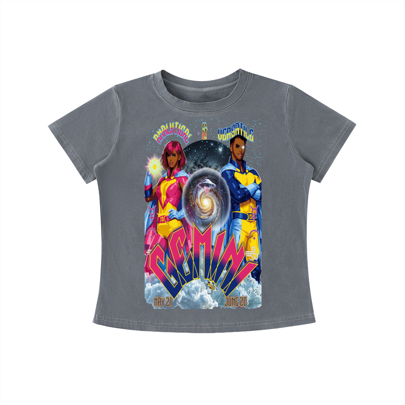 (Gemini)* Vintage Wash Slim Fit T-shirt