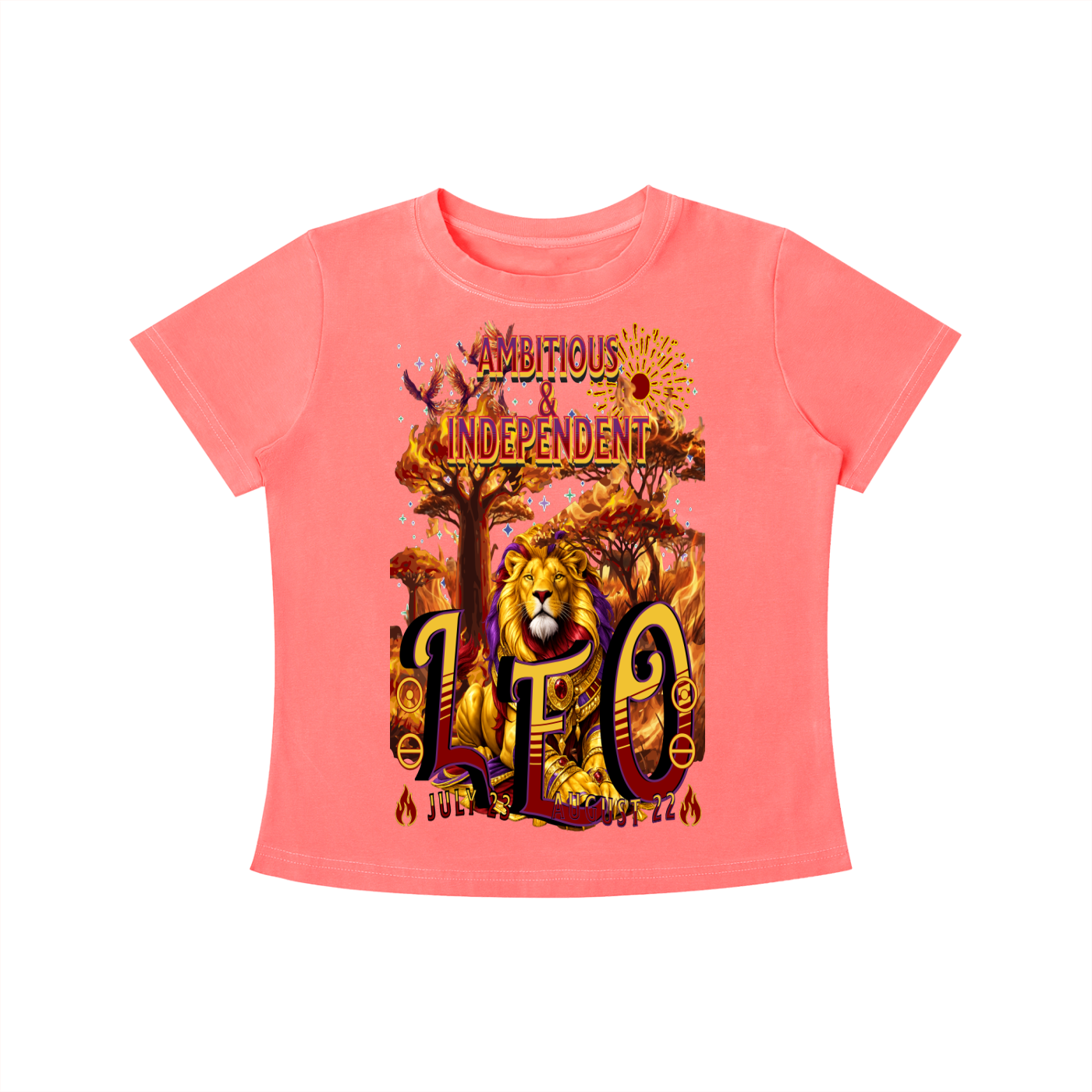 (Leo) Vintage Wash Slim Fit T-shirt