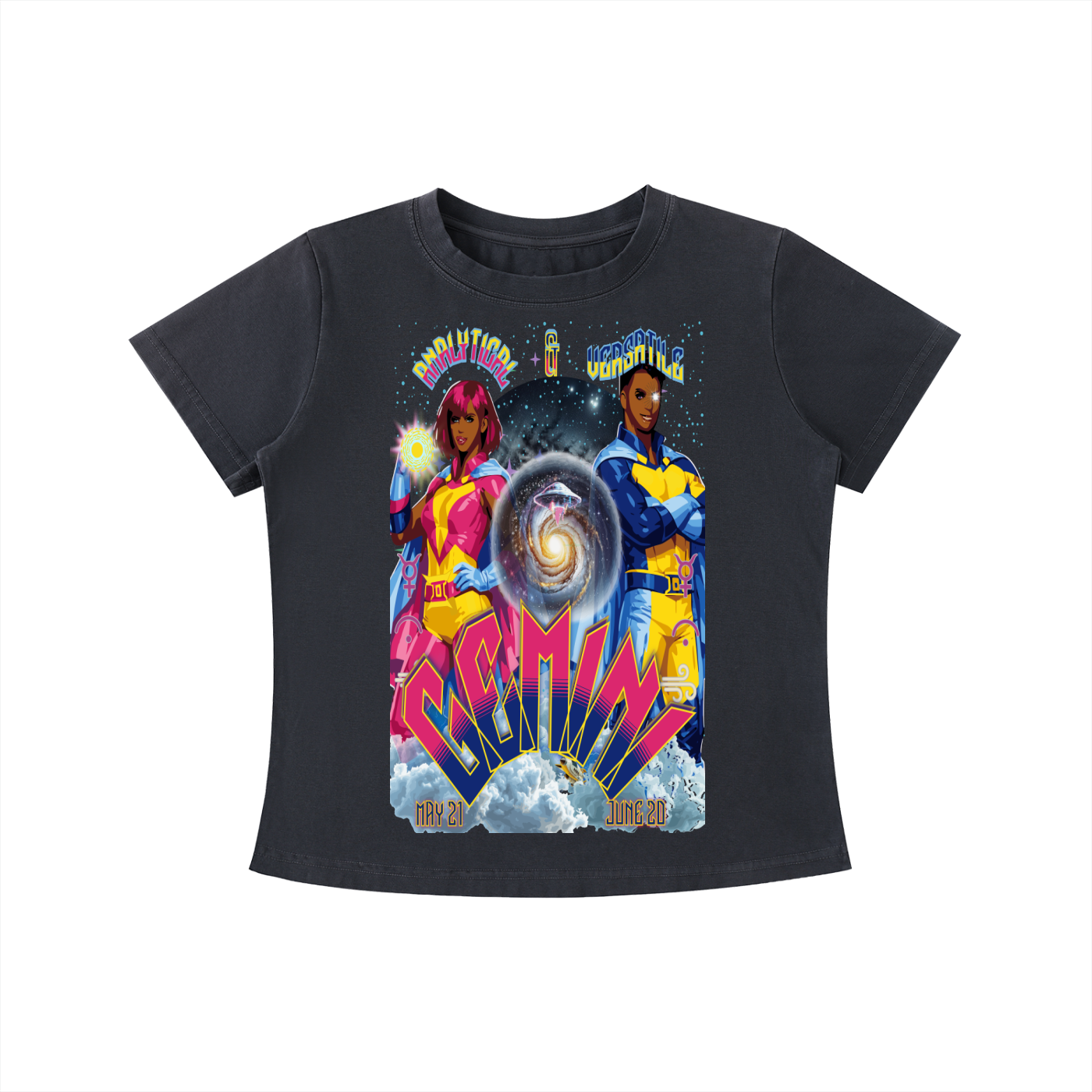 (Gemini)* Vintage Wash Slim Fit T-shirt