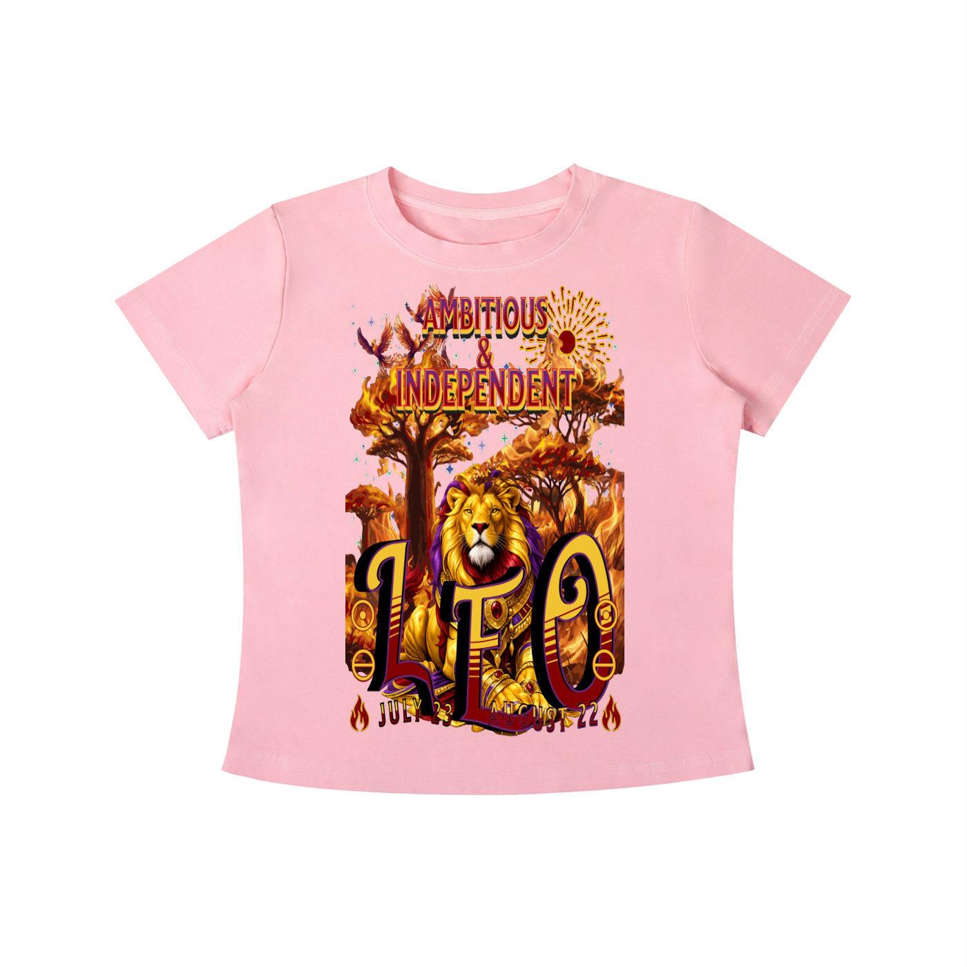 (Leo) Vintage Wash Slim Fit T-shirt