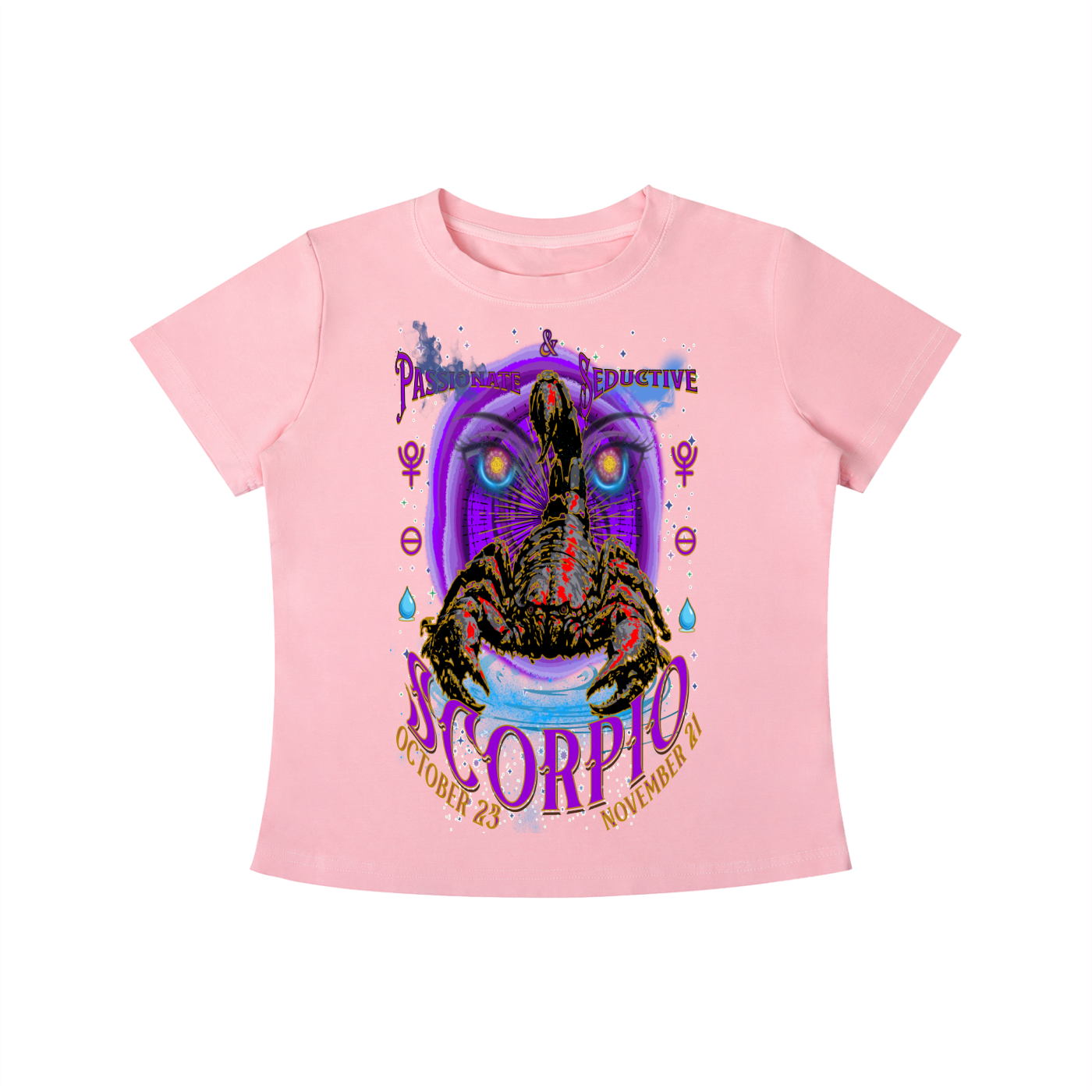 (Scorpio) Vintage Wash Slim Fit T-shirt