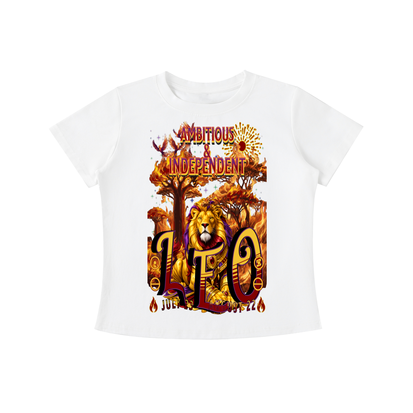 (Leo) Vintage Wash Slim Fit T-shirt