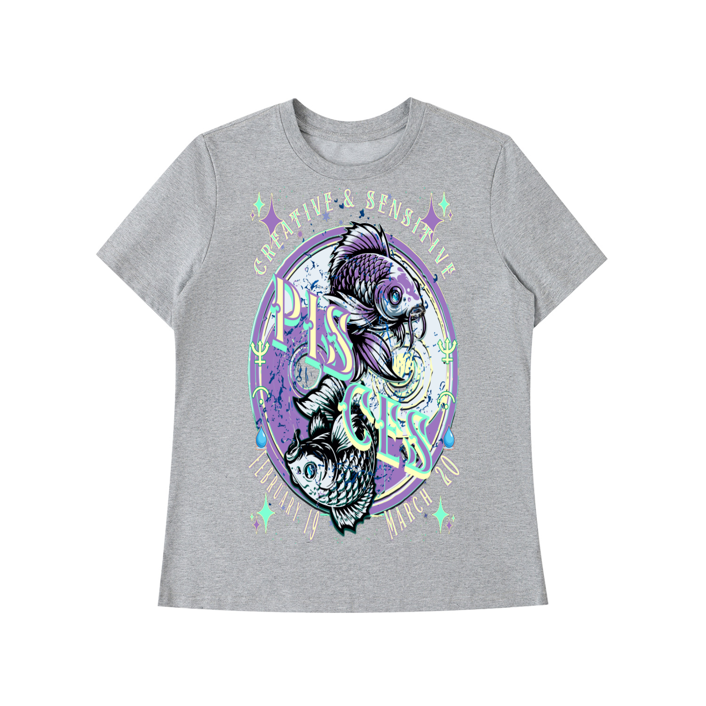 (Pisces) Essential Standard Shoulder T-Shirt