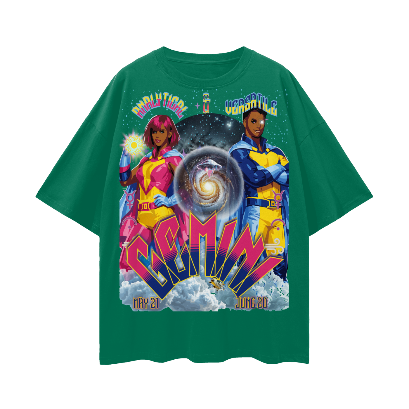 (Gemini)* Streetwear Loose Drop Shoulder T-Shirt