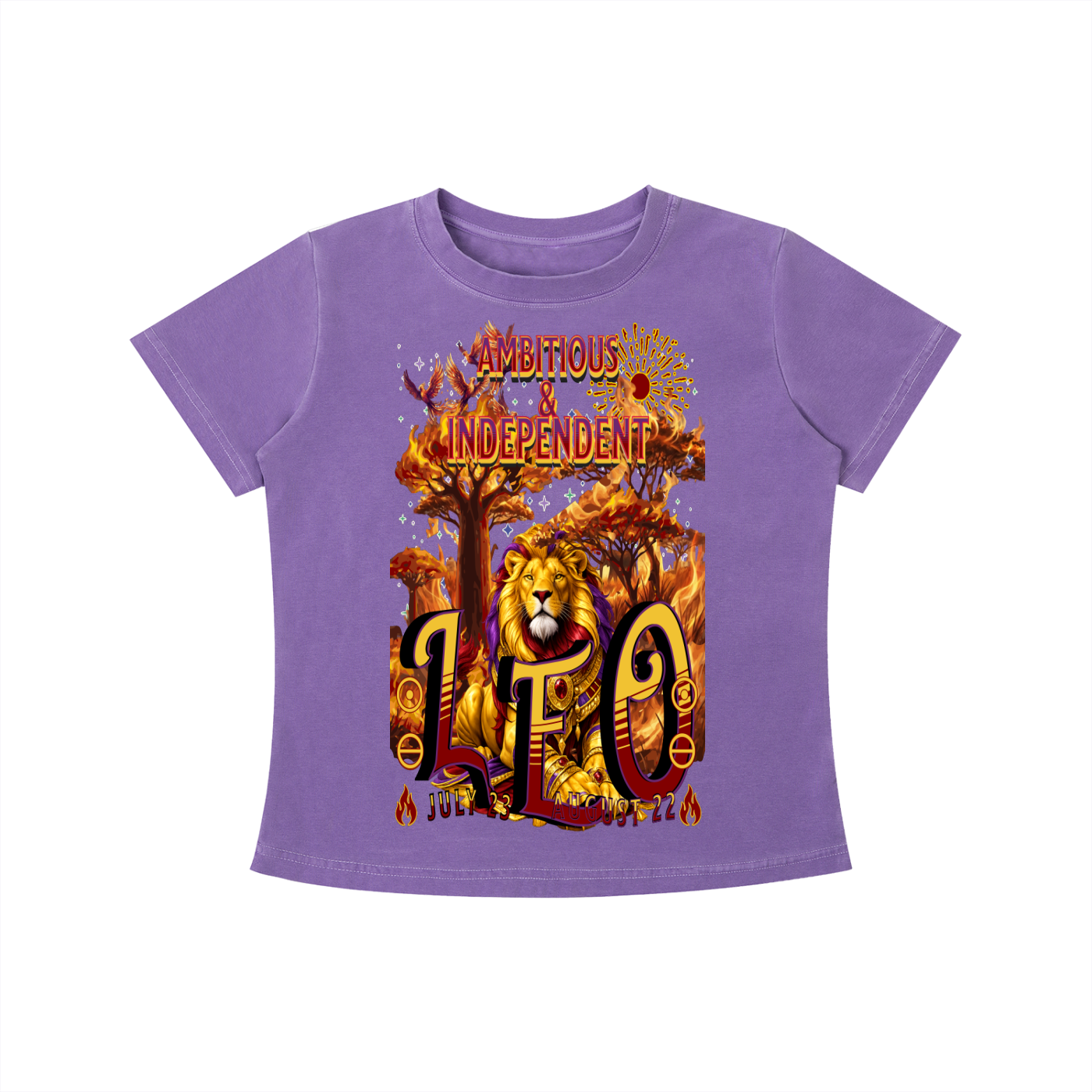 (Leo) Vintage Wash Slim Fit T-shirt