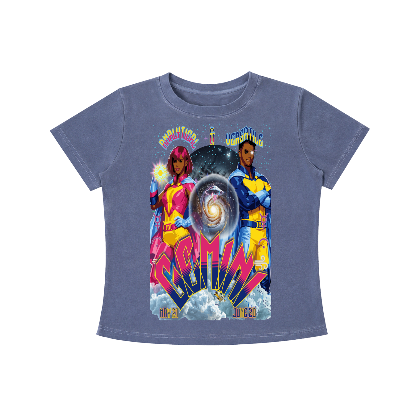 (Gemini)* Vintage Wash Slim Fit T-shirt